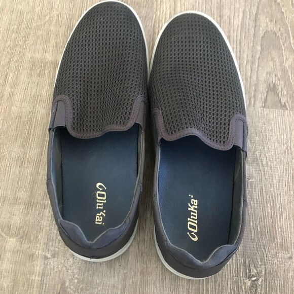 Olukai Lae'ahi Slip On Loafers Casual Comfort Shoes Mens Size 11 Gray 10443 PVPV - Picture 6 of 9